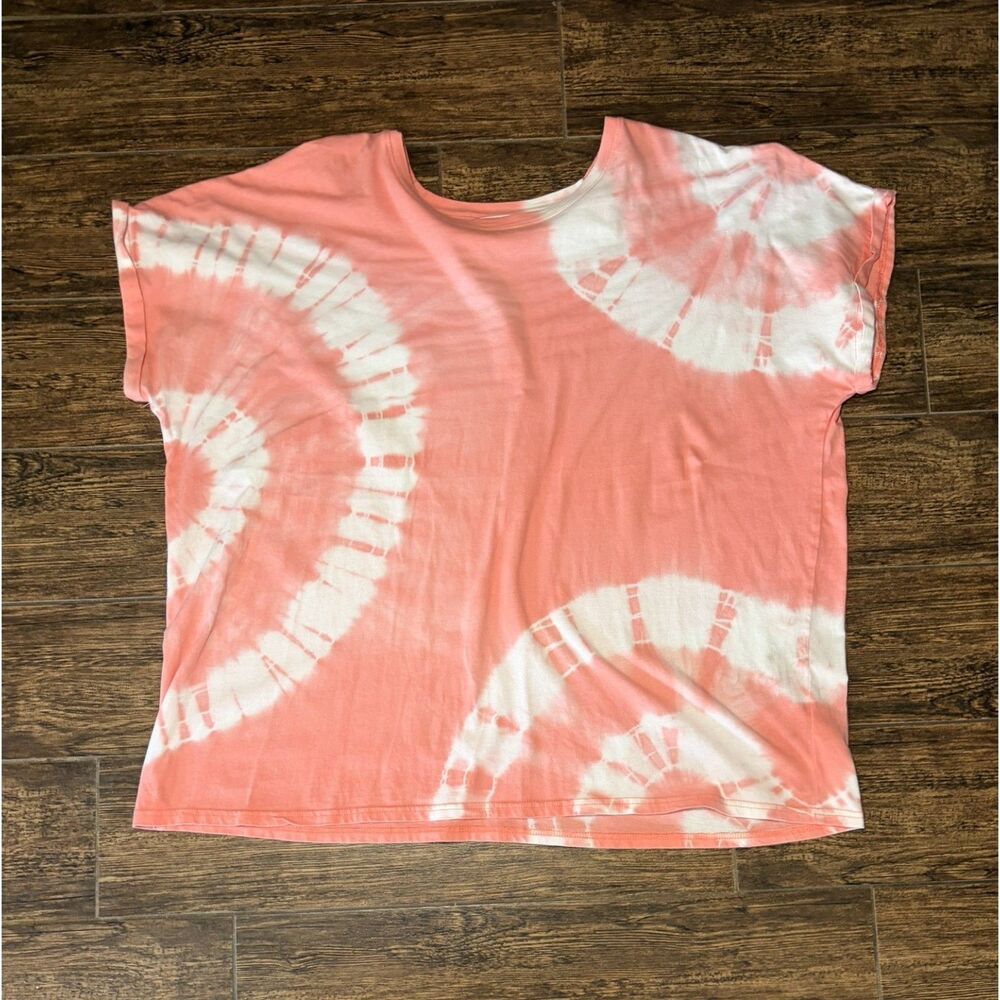 Time and Tru Coral Tie-Dye Tee - XXXL